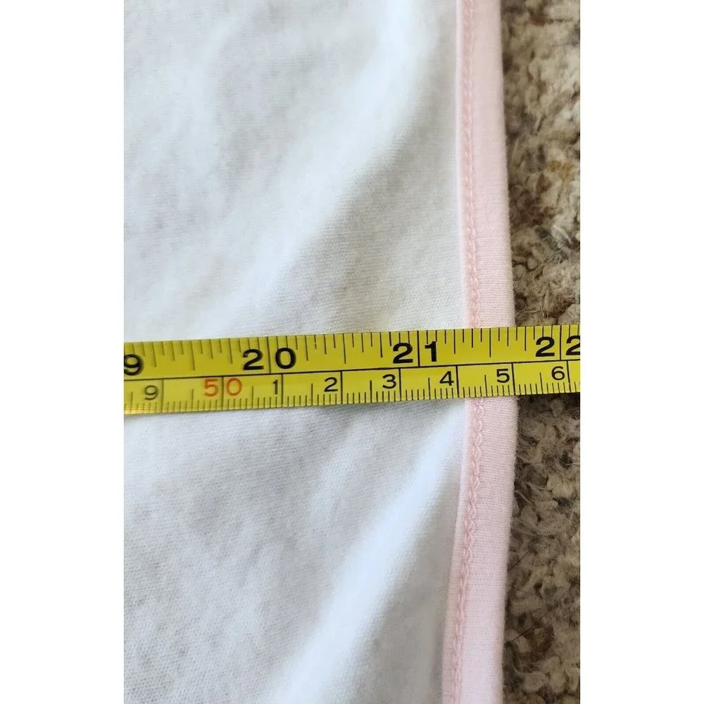Little Me Thin Baby Girl‎ Blanket White/Pink Polka Dot Flower Embroidery 30